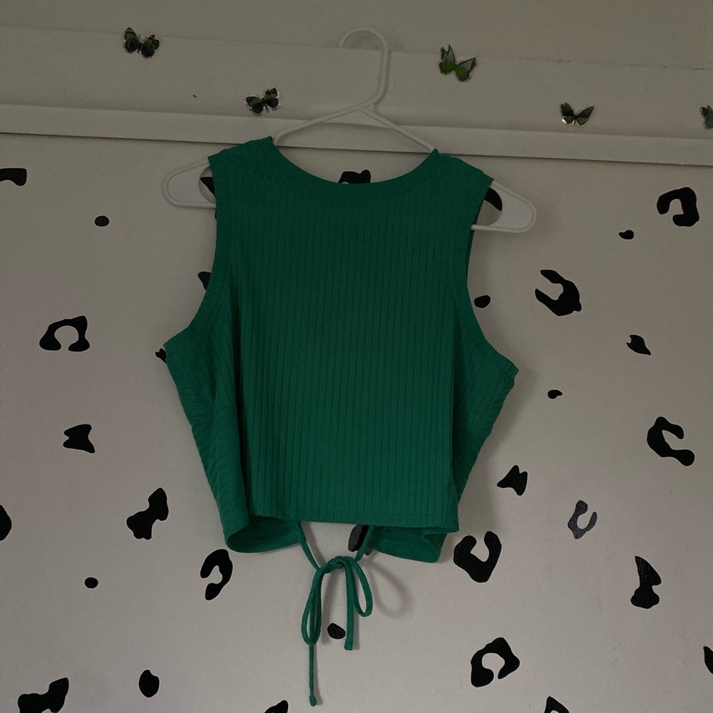 Cropped open back top